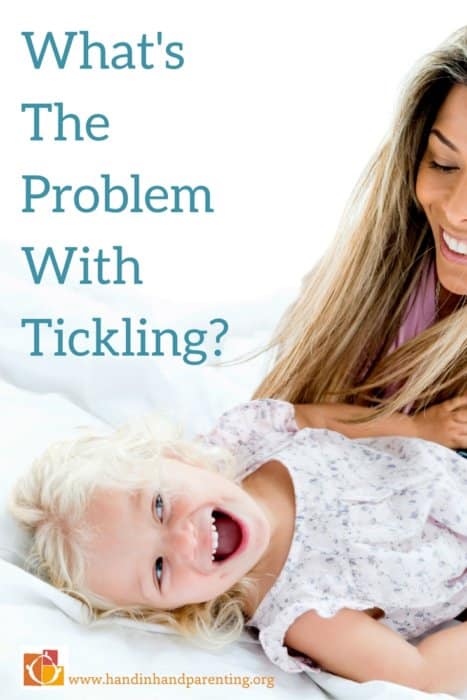 Laughing mom and child with What's the Problem with Tickling