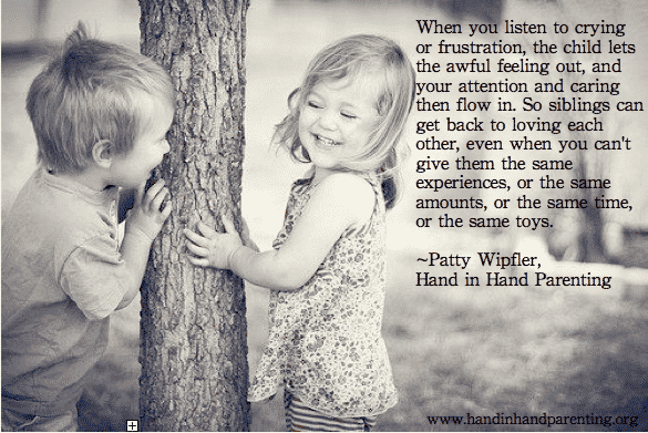 Patty Wipfler quote on siblings