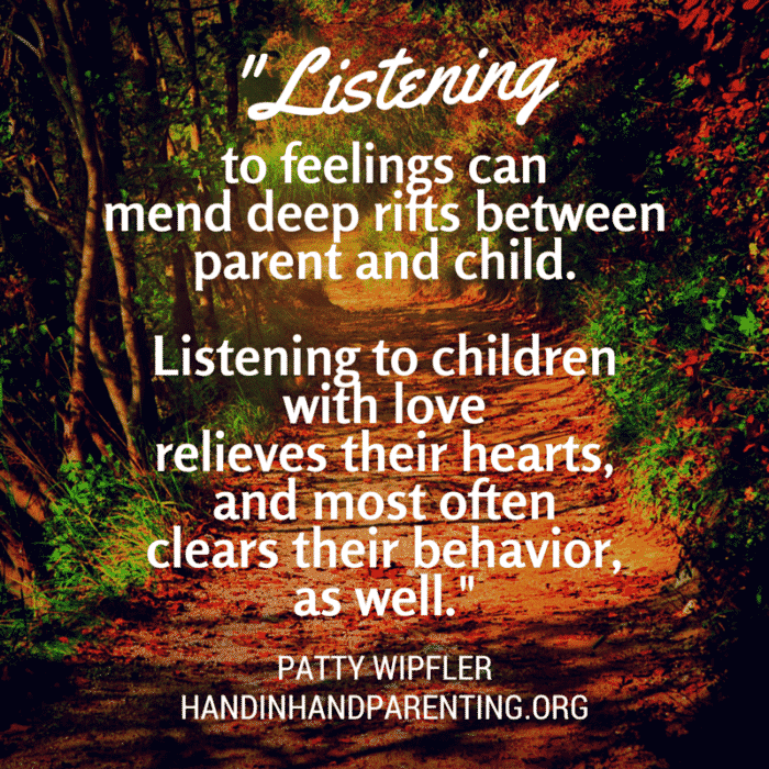 Patty Wipfler quote on listening