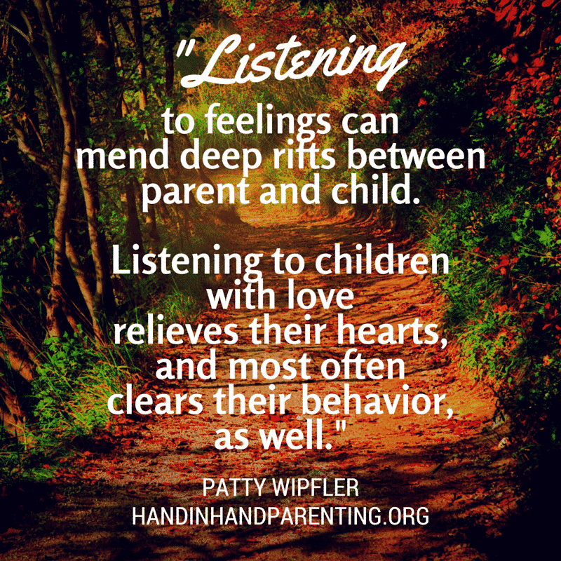 Patty Wipfler quote on listening