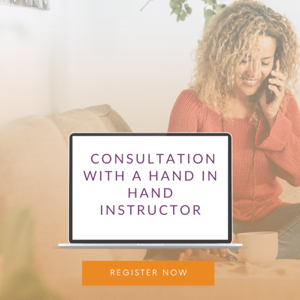 Book a consultation with a Hand in Hand instructor