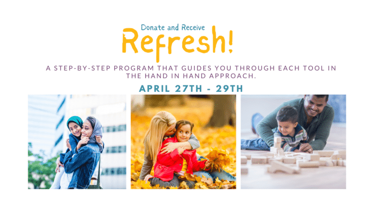 donate and get Refresh a Step by step program that guides you through the Hand in Hand tools