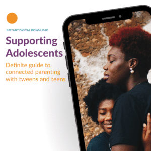 Mom and son in guide to supporting adolescents for